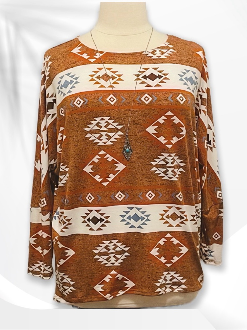 LuLaRoe Aztec Print Dolman Sleeve Top XL
